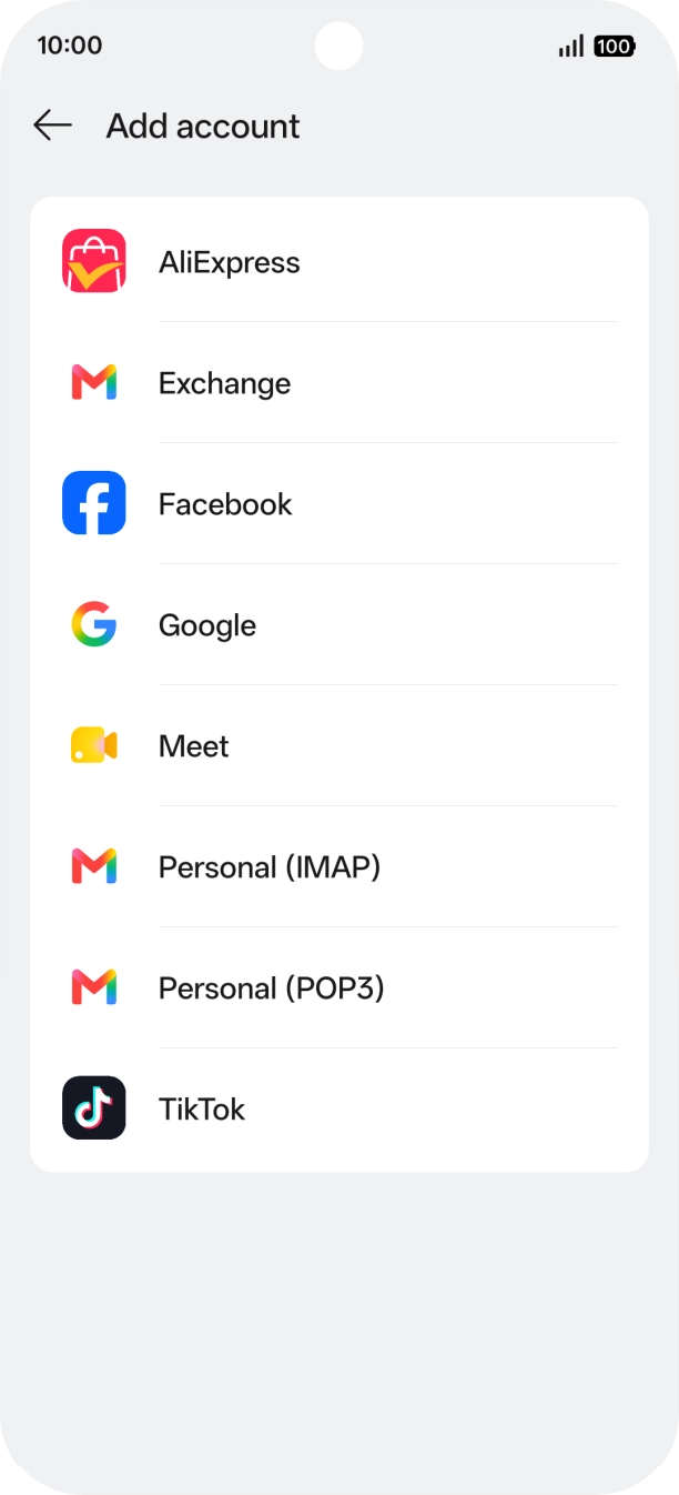 Press Google.
