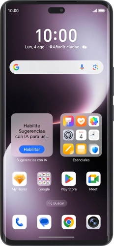 Imagen 1: Vista frontal del HONOR Magic7 Lite - Black