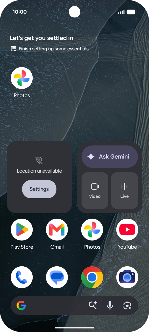 Press and hold the required app icon.