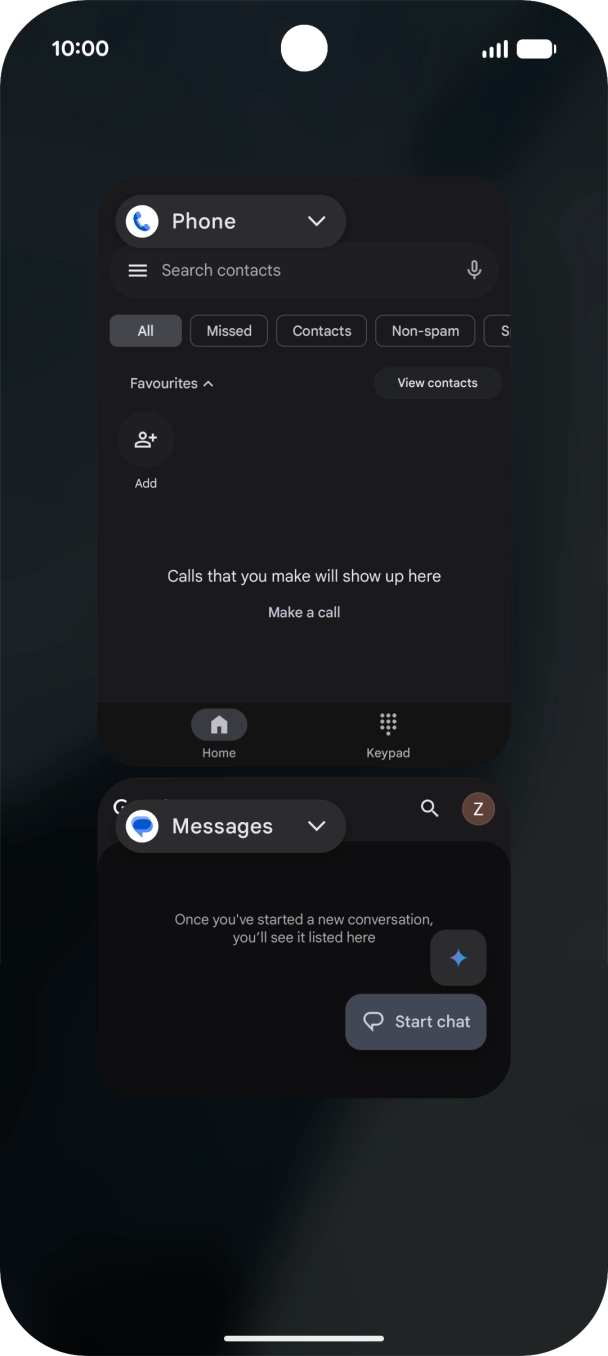 Slide your finger upwards on the application group. Slide your finger upwards on the application group.