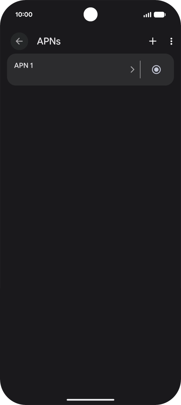 Press the add icon. Press the add icon.