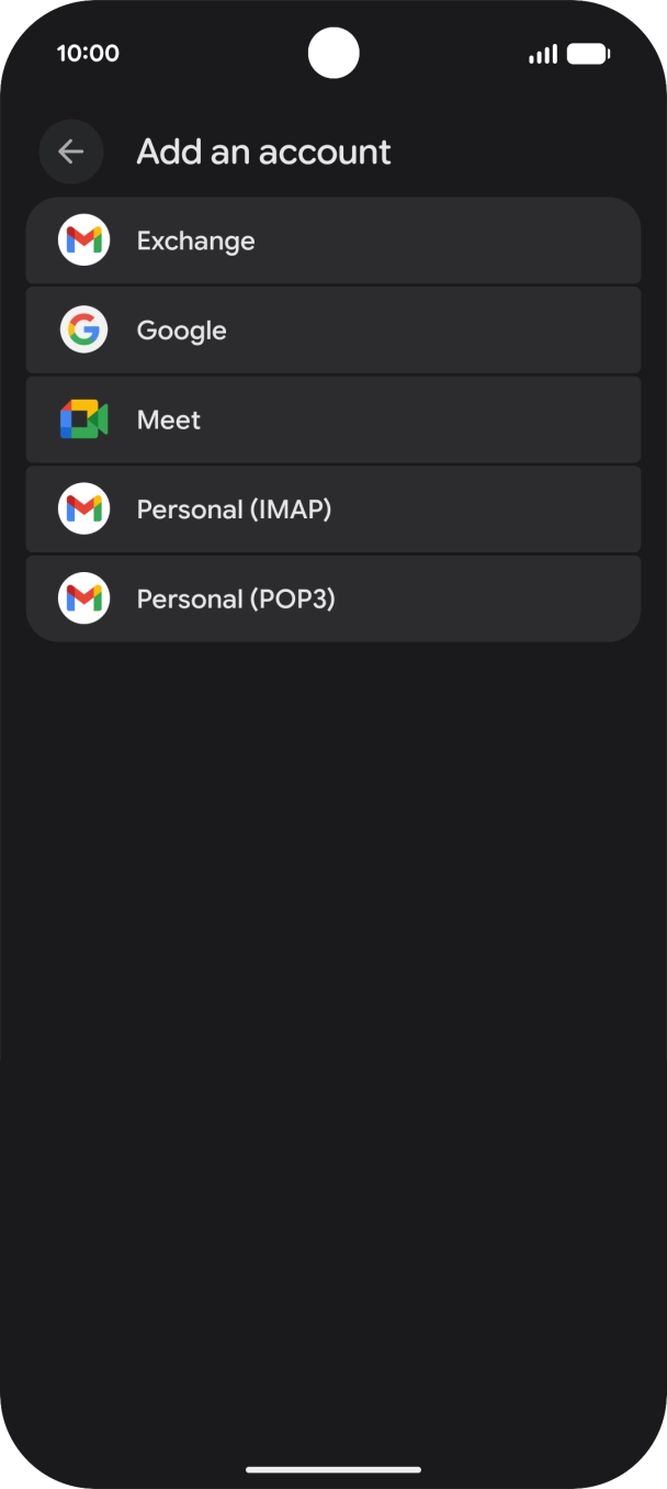 Press Google.