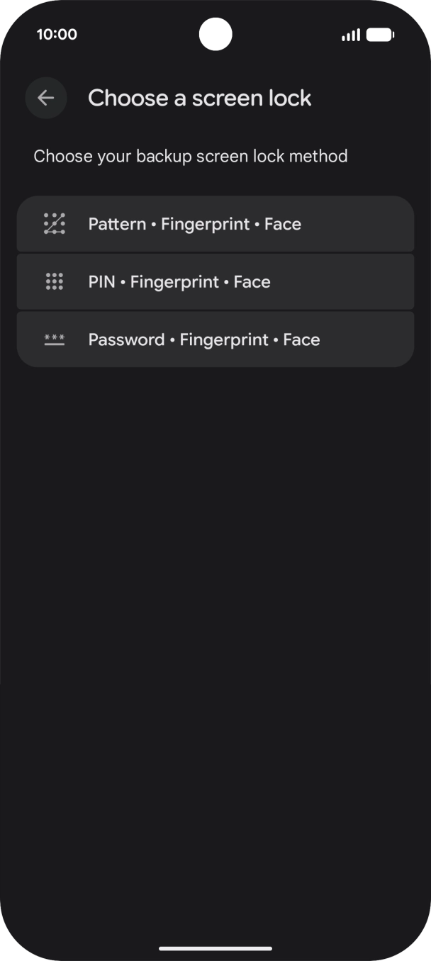 Press the required lock code and follow the instructions on the screen to create an additional lock code. Press the required lock code and follow the instructions on the screen to create an additional lock code.