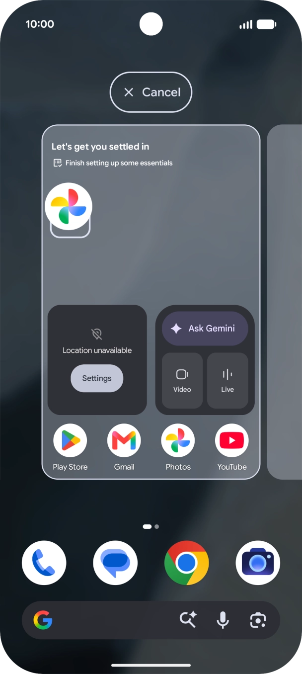 Drag the app icon to the required position on the home screen.