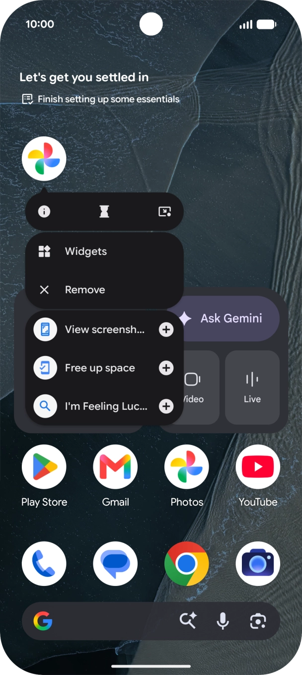 Drag the app icon to Remove.