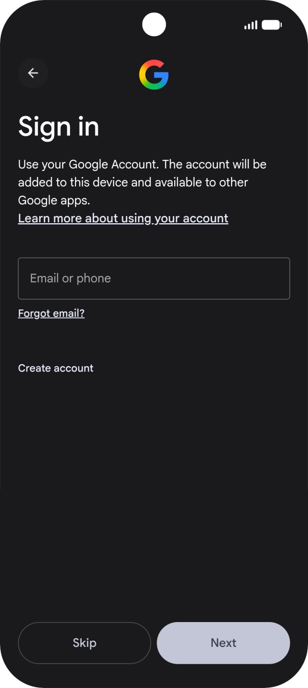 Follow the instructions on the screen to finish the activation. Follow the instructions on the screen to finish the activation.