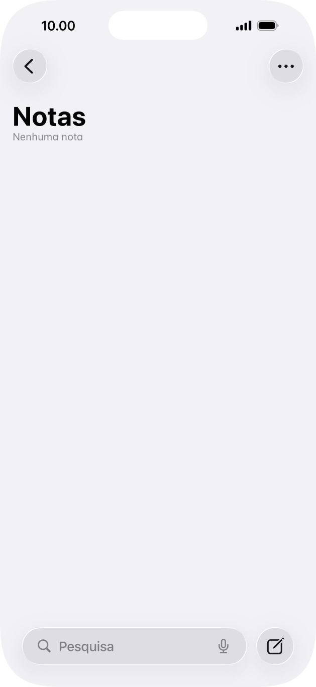 Para voltar ao ecrã inicial, deslize o dedo de baixo para cima a partir da base do ecrã.