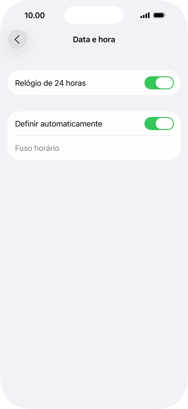 Para voltar ao ecrã inicial, deslize o dedo de baixo para cima a partir da base do ecrã.