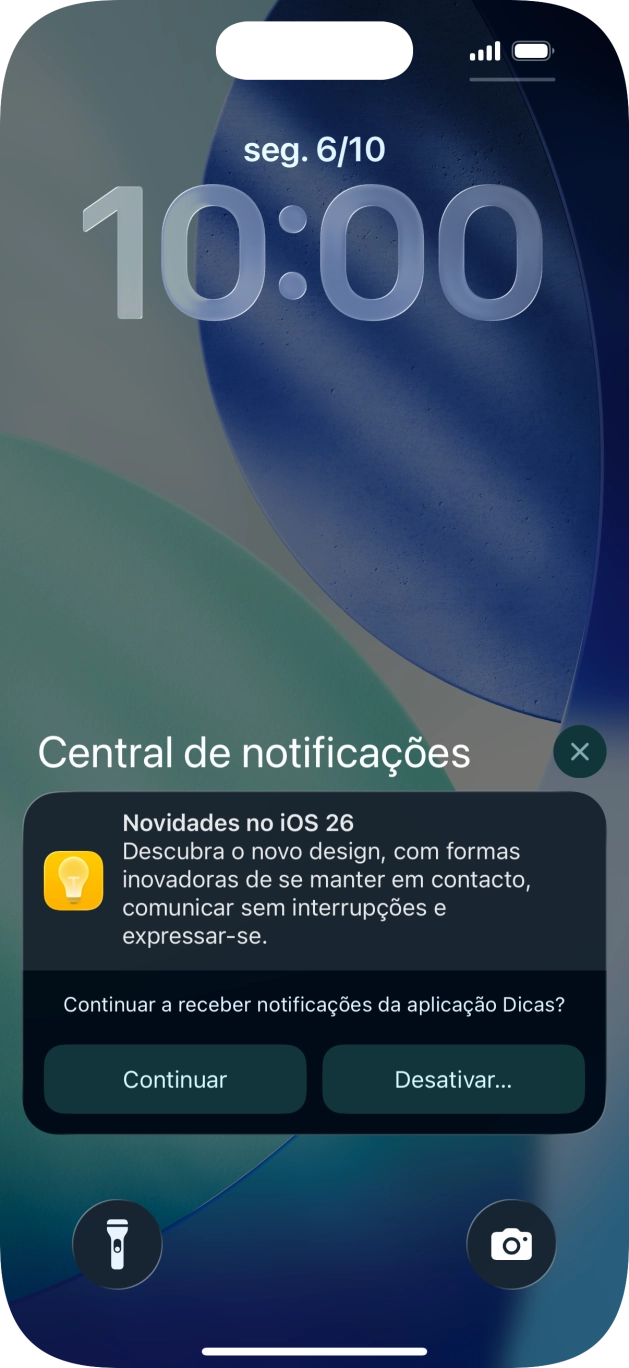 Prima a notificação pretendida e siga as indicações no ecrã para utilizar a função escolhida.