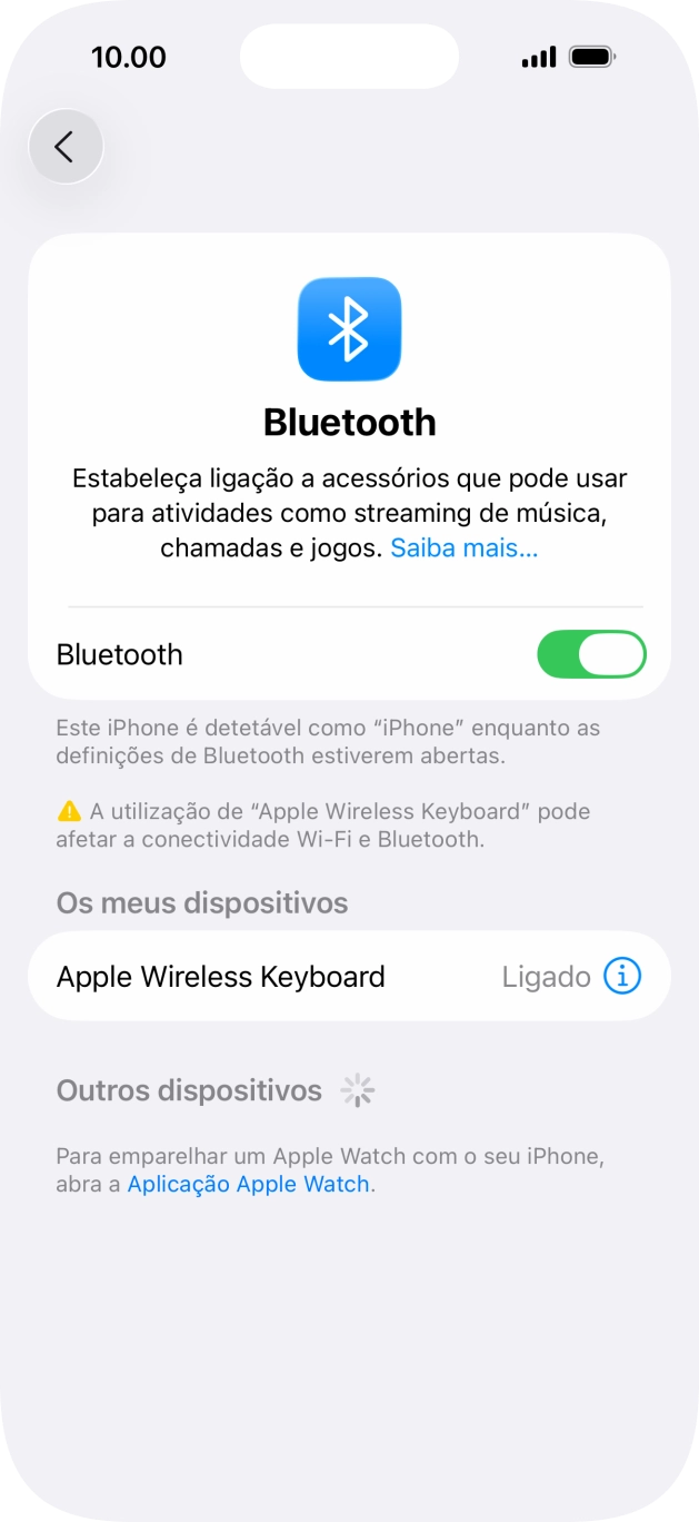Para voltar ao ecrã inicial, deslize o dedo de baixo para cima a partir da base do ecrã.