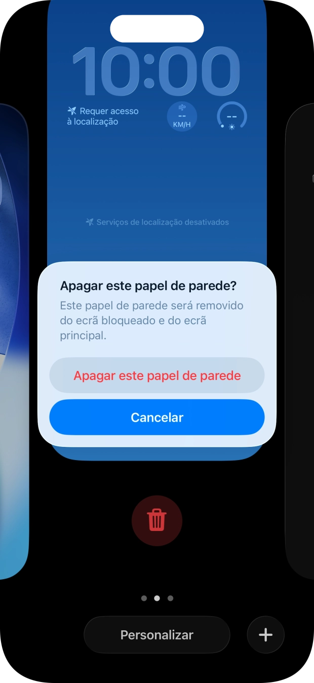 Prima Apagar este papel de parede.