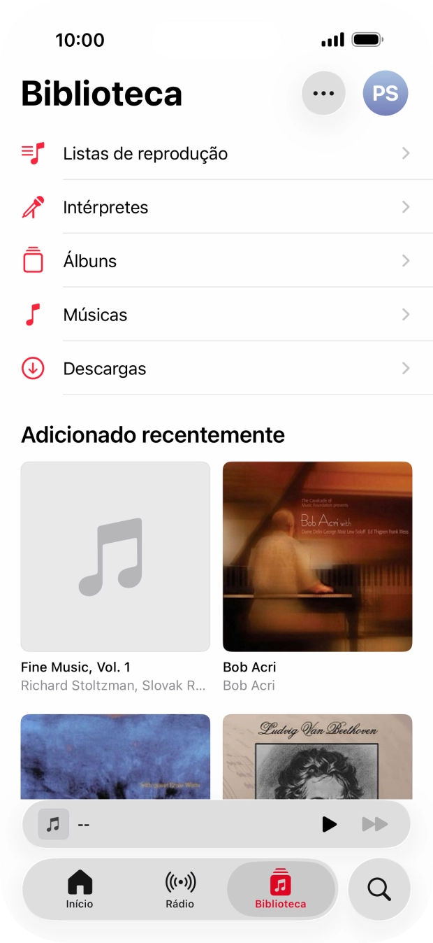 Prima Listas de reprodução.