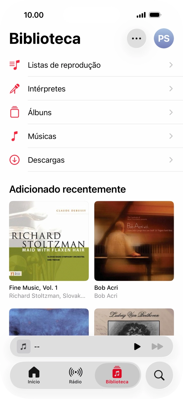 Prima Listas de reprodução.