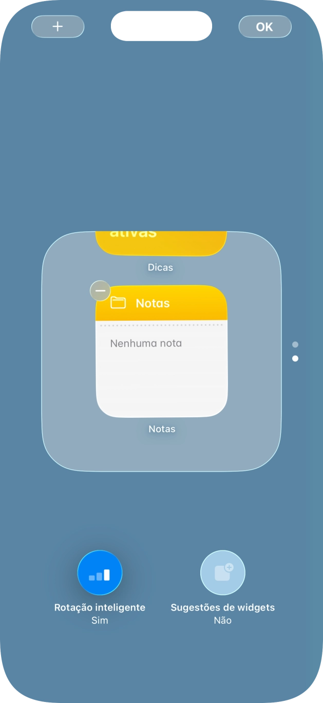 Prima Rotação inteligente para ativar ou desativar a função.