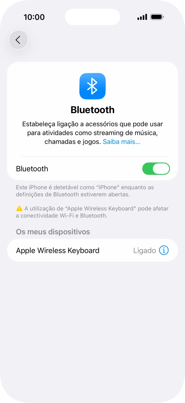 Para voltar ao ecrã inicial, deslize o dedo de baixo para cima a partir da base do ecrã.