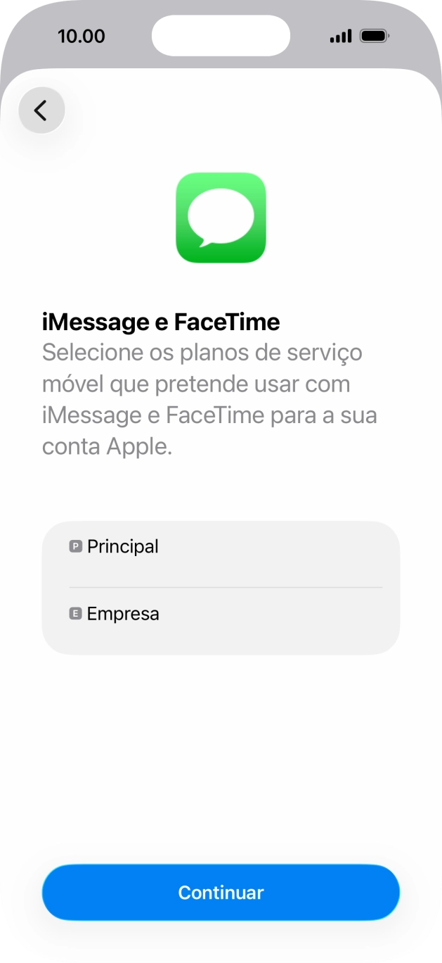 Prima o plano pretendido.