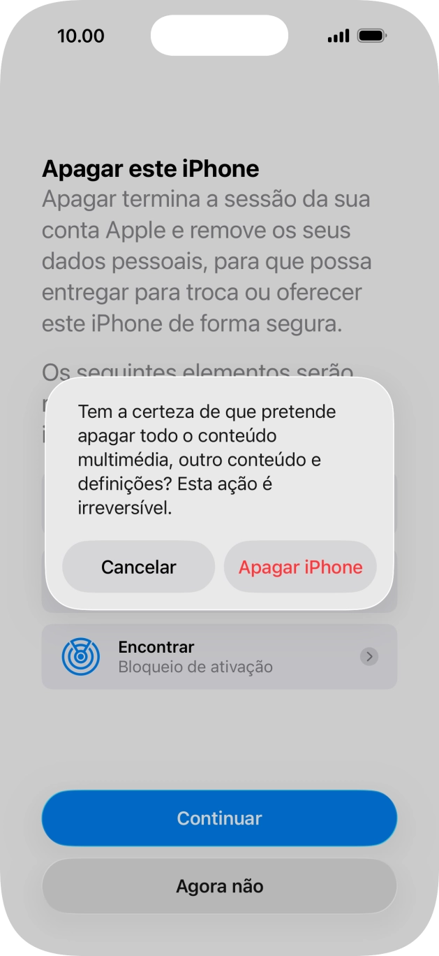 Prima Apagar iPhone.
