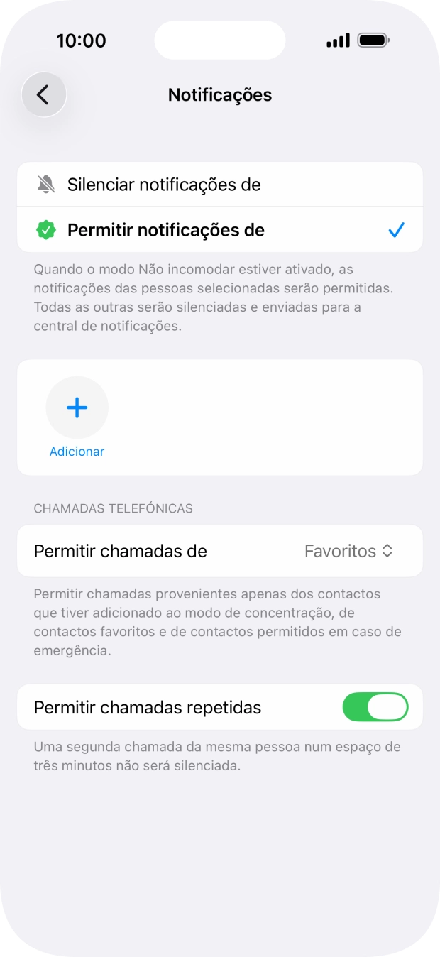 Prima a seta para a esquerda.