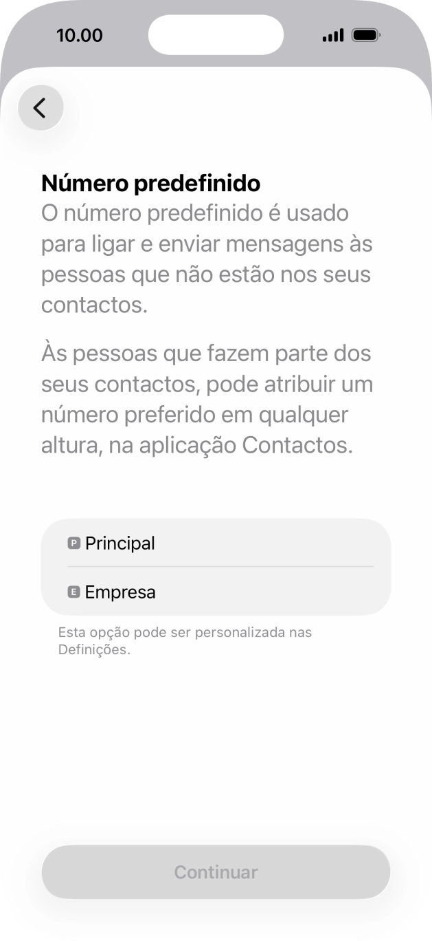 Prima o plano pretendido.