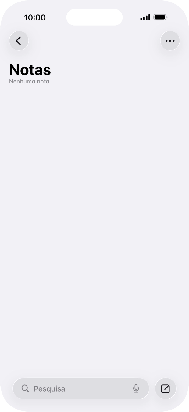 Para voltar ao ecrã inicial, deslize o dedo de baixo para cima a partir da base do ecrã.