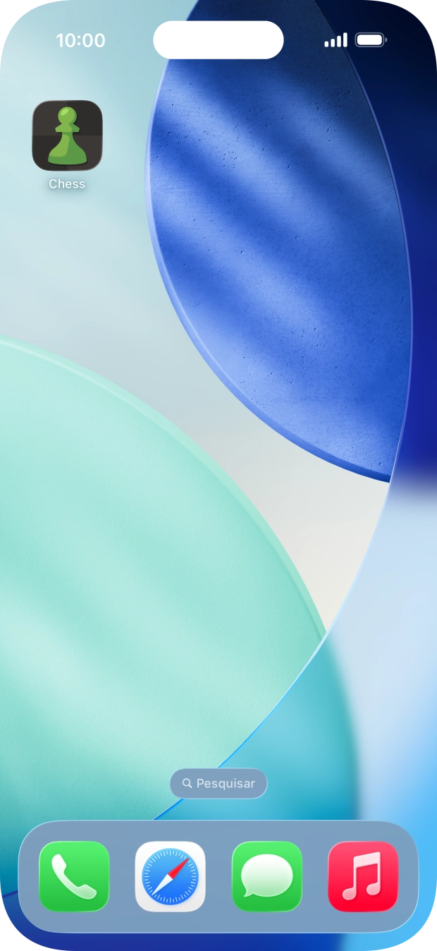 Mantenha premida por um momento a app pretendida.