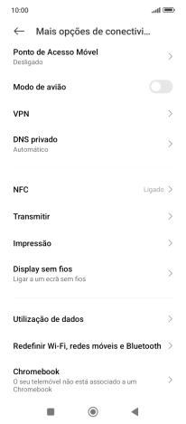 Prima Redefinir Wi-Fi, redes móveis e Bluetooth.