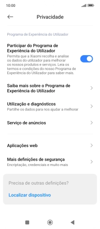 Prima Mais definições de segurança.