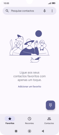 Prima o ícone de menu.