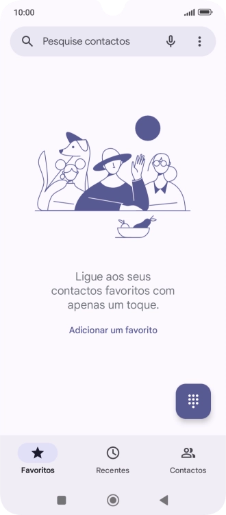 Prima o ícone de menu.
