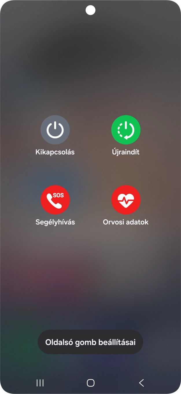 Válaszd a Kikapcsolás lehetőséget. Válaszd a Kikapcsolás lehetőséget.