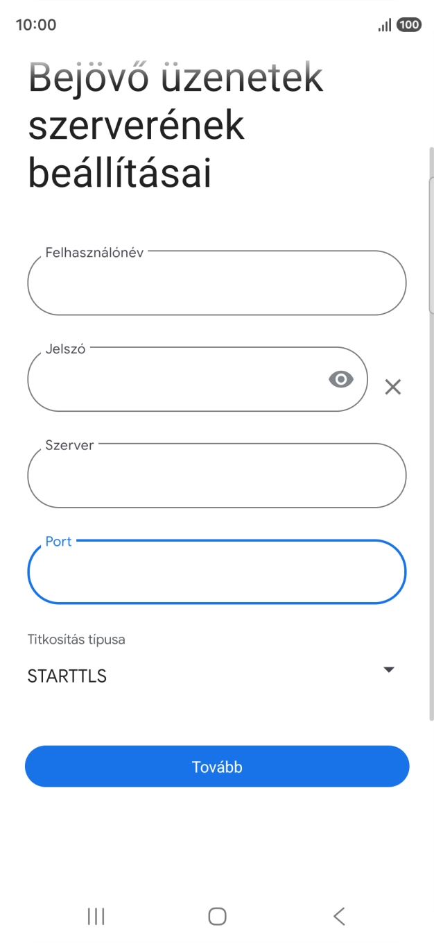 Nyisd le a „Titkosítás típusa” alatt legördülő menüt.