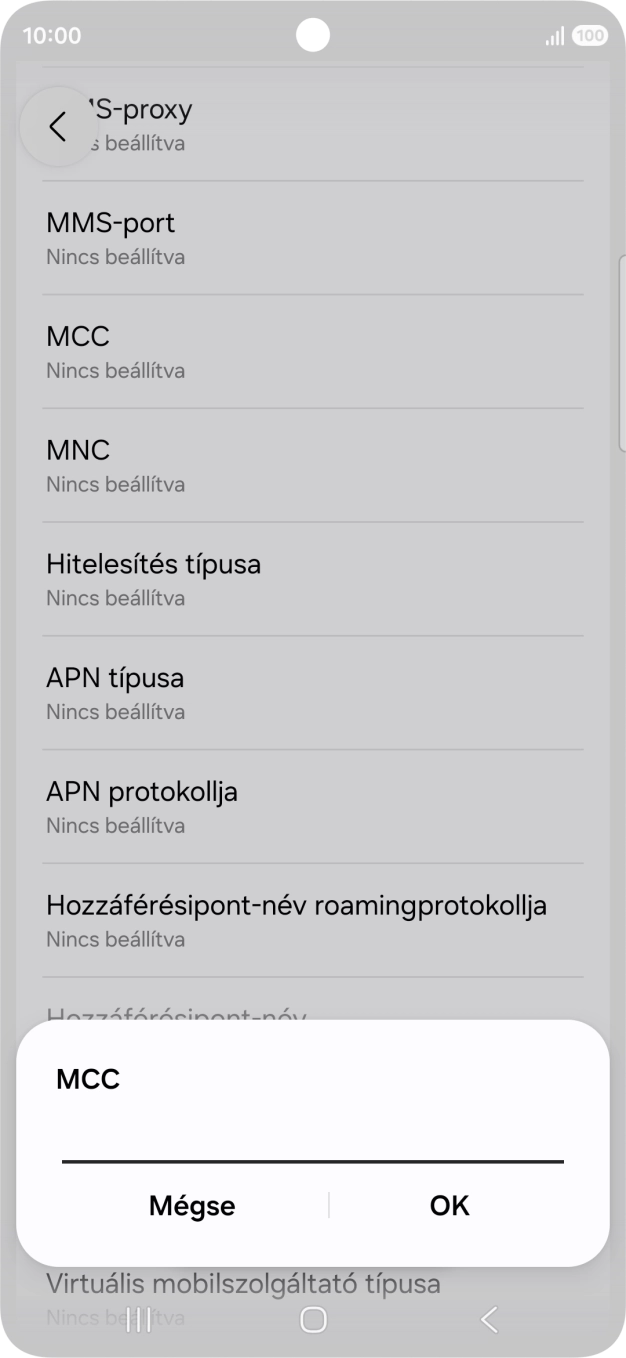 Írd be azt, hogy 216, és válaszd az OK lehetőséget.