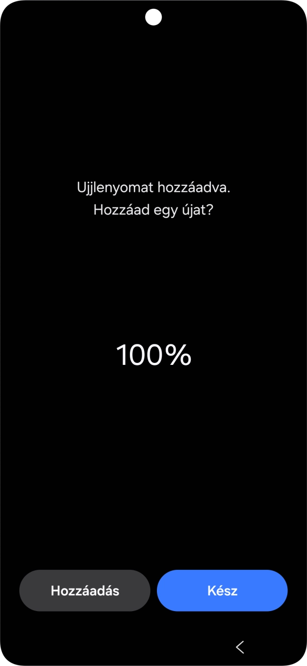 Válaszd a Kész lehetőséget.