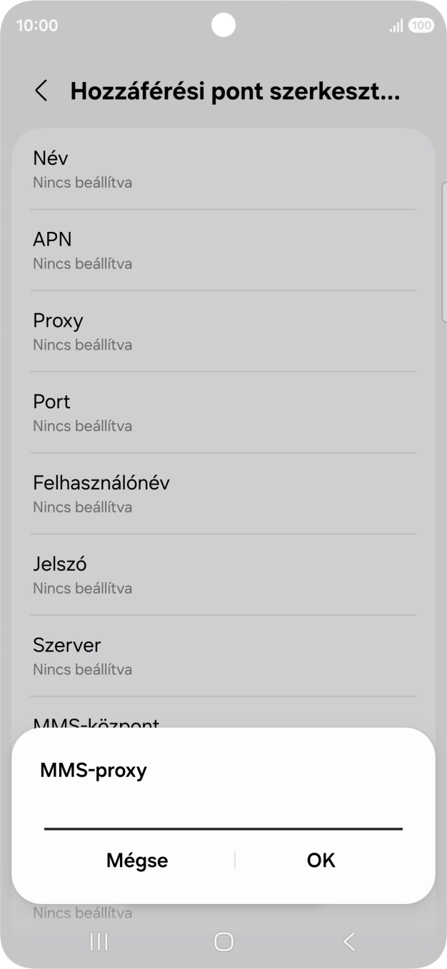 Írd be azt, hogy 80.244.097.002, és válaszd az OK lehetőséget.