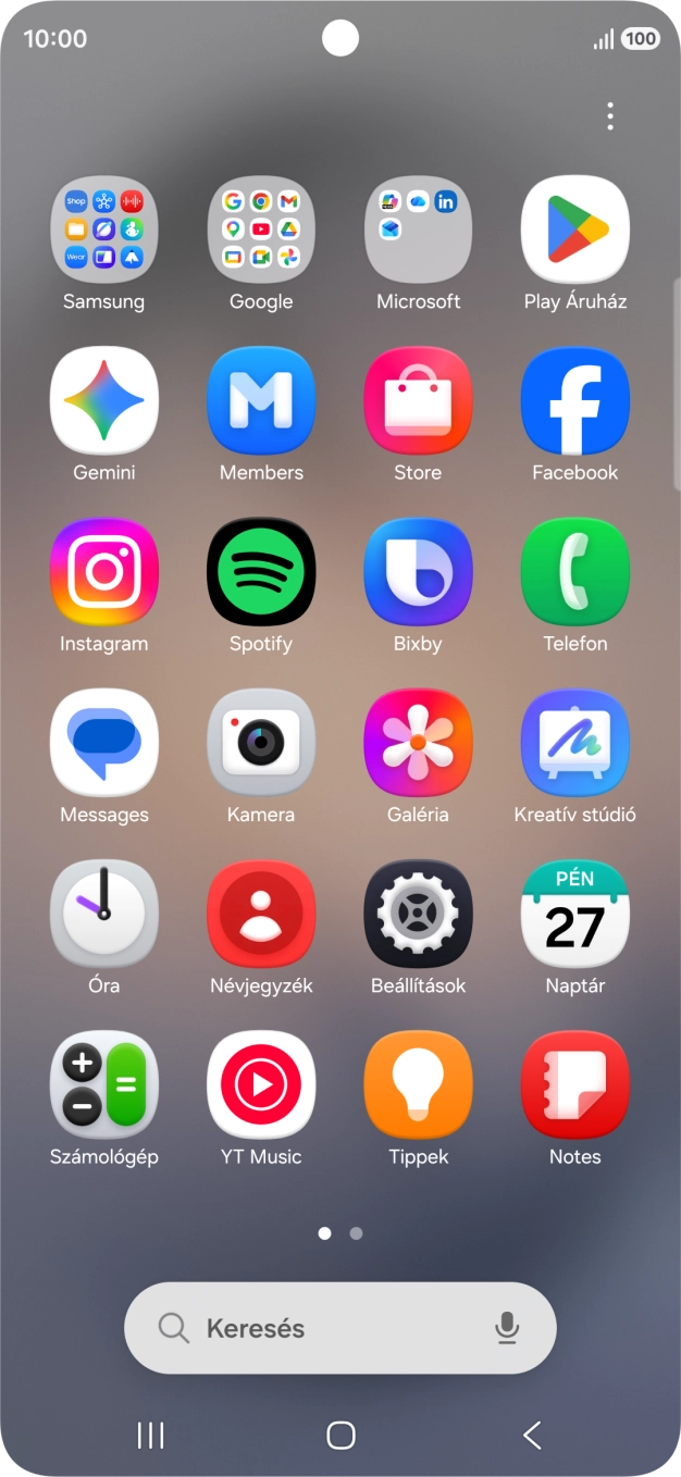 Válaszd a Play Áruház lehetőséget. Válaszd a Play Áruház lehetőséget.
