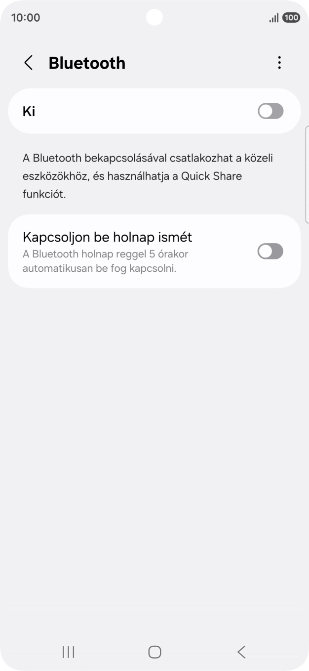 Kattints a csúszkára a funkció bekapcsolásához. Kattints a csúszkára a funkció bekapcsolásához.