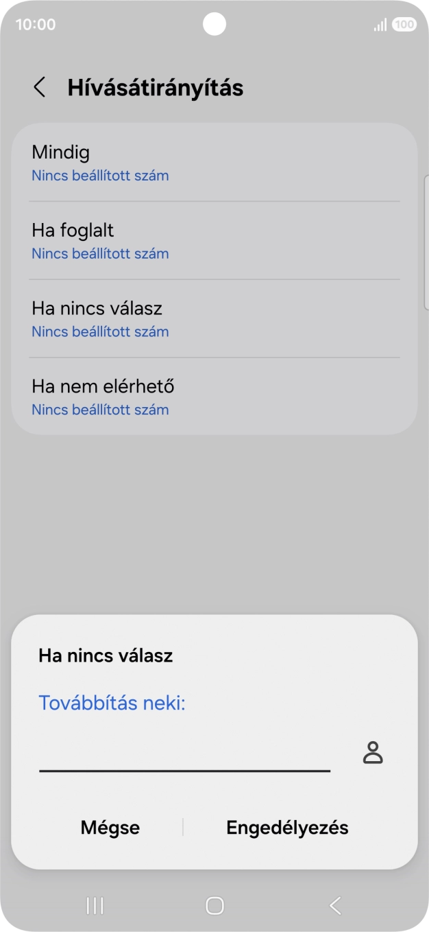 Írd be a +36709090999 számot és válaszd az Engedélyezés lehetőséget.