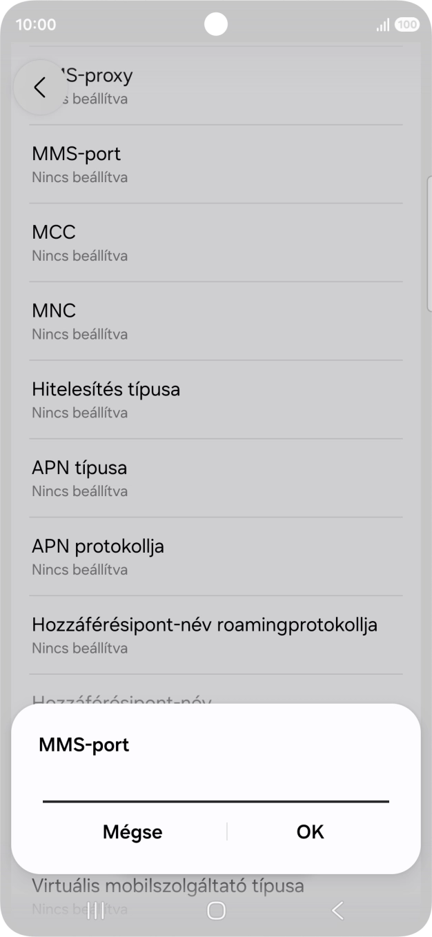 Írd be azt, hogy 8080, és válaszd az OK lehetőséget.