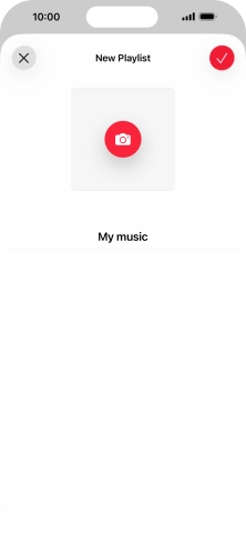 Press the confirm icon.