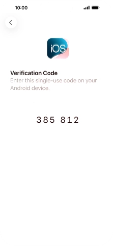Follow the instructions on the screen and in the 'Move to iOS' app to transfer the content from the Android phone to your phone and set up your phone and prepare it for use.