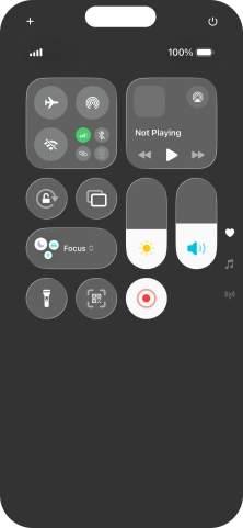 Press the screen recording icon to stop the recording.