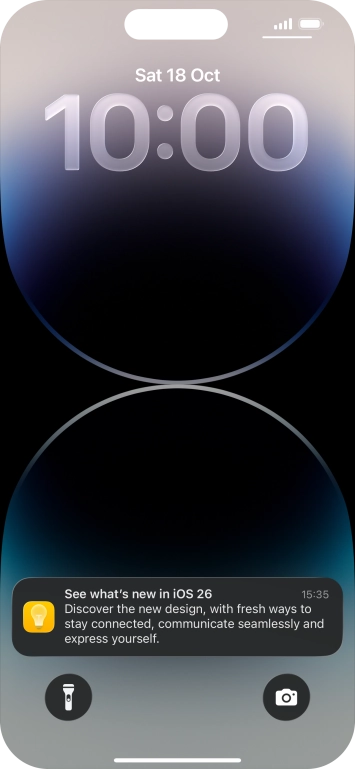 Press the required notification and follow the instructions on the screen to use the selected function. Press the required notification and follow the instructions on the screen to use the selected function.