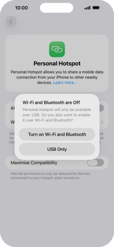 If WiFi is turned off, press Turn on Wi-Fi and Bluetooth.