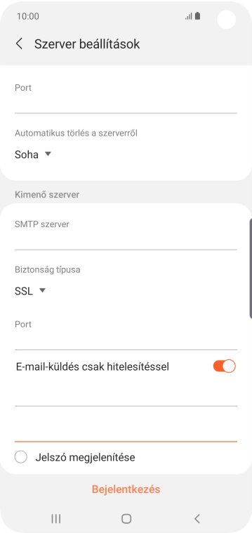 Válaszd a Bejelentkezés lehetőséget.