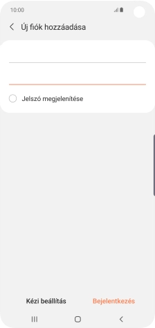 Válaszd a Bejelentkezés lehetőséget.