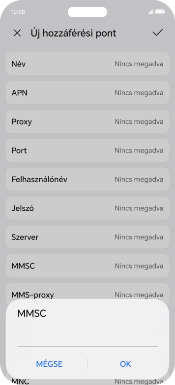 Írd be azt, hogy http://mms.vodafone.hu/servlets/mms, és válaszd az OK lehetőséget. Írd be azt, hogy http://mms.vodafone.hu/servlets/mms, és válaszd az OK lehetőséget.