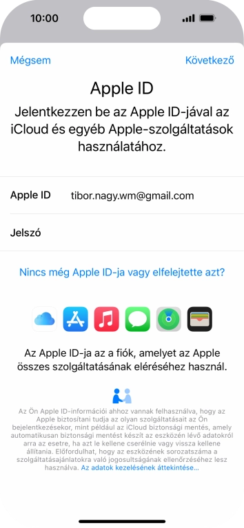Válaszd a Következő lehetőséget.