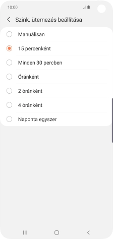 Válaszd ki a kívánt beállítást.