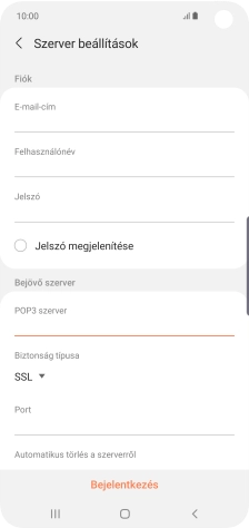 Nyisd le az „Biztonság típusa” alatt legördülő menüt.