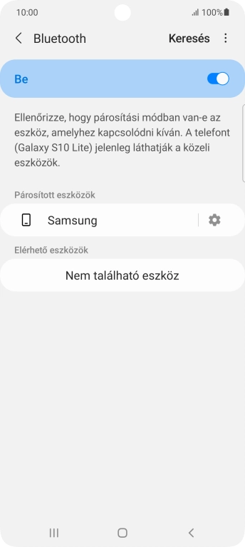 A befejezéshez, és ahhoz, hogy visszatérhess a főképernyőhöz, nyomd meg a főgombot.